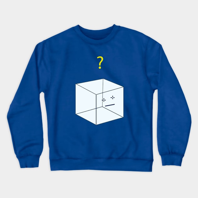 Cube Person Crewneck Sweatshirt by slugspoon